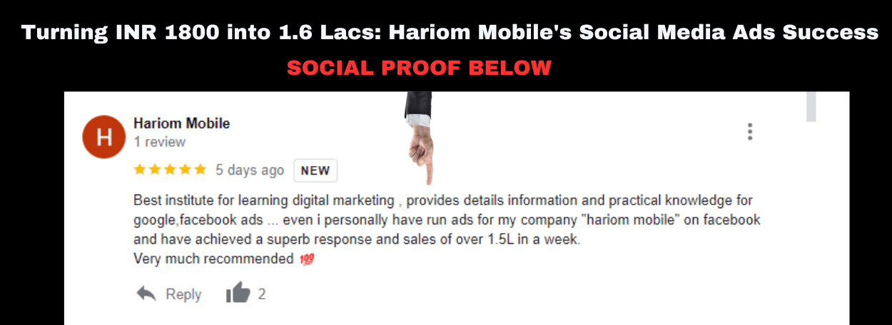 Turning INR 1800 into 1.6 Lacs: Hariom Mobile's Social Media Ads Success